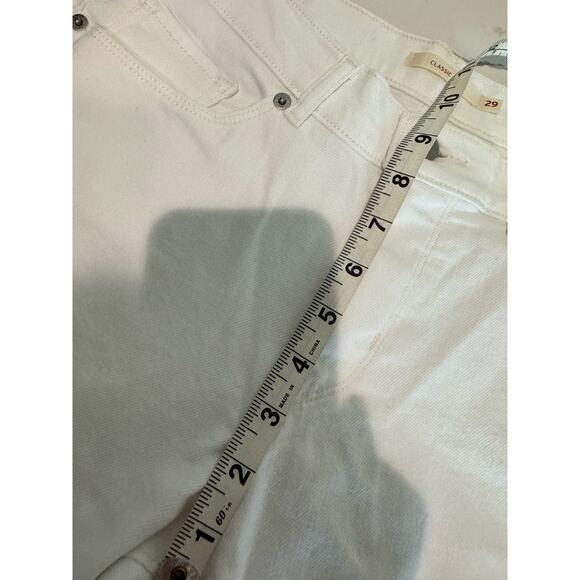 Levi's Women's Classic Capri‎ Floral Embroidered Jeans White Size 29 - Picture 11 of 11